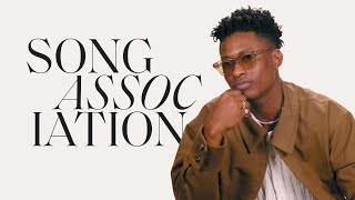 Lucky Daye Sings Earth, Wind & Fire, "Candy Drip," and H.E.R. in a Game of Song Association | ELLE