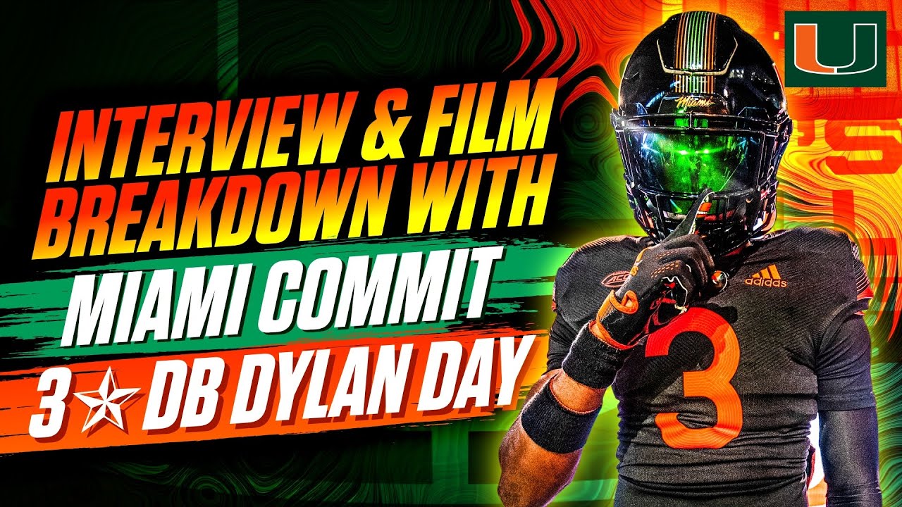 Miami Hurricanes Commit 3⭐️DB Dylan Day Interview & Film Watch Along ...