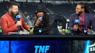 Marshawn Lynch has a chaotic visit with the Thursday Night Football desk