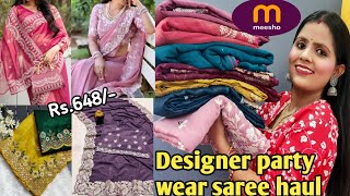 Meesho Trending Saree Haul/Designer/Partywear/Meesho Saree Haul