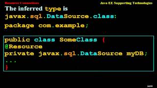 Resource Connections in Java Enterprise Edition