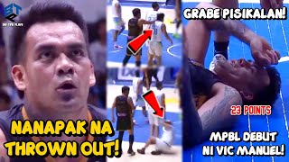 MAMAW SI VIC MANUEL SA DEBUT GAME! MUSCLE MAN SA MPBL! PISIKALAN MALALA PANGASINAN VS BATAAN