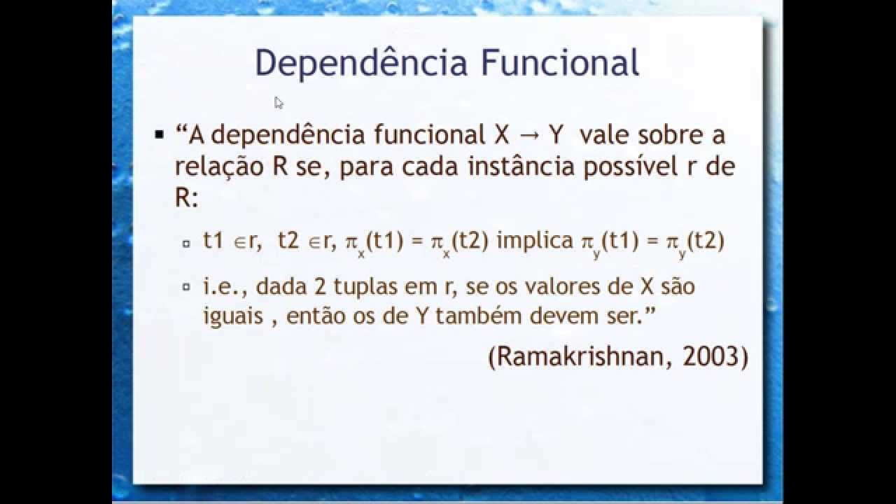 Normalização - Aula 09 - Bancos De Dados 2015.2 - YouTube