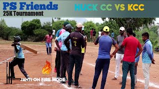 Cricket | TAMIL | PS FRIENDS 25K🏏TOURNAMENT || 2nd round macth| KCC vs HUCK CC #TNCricket