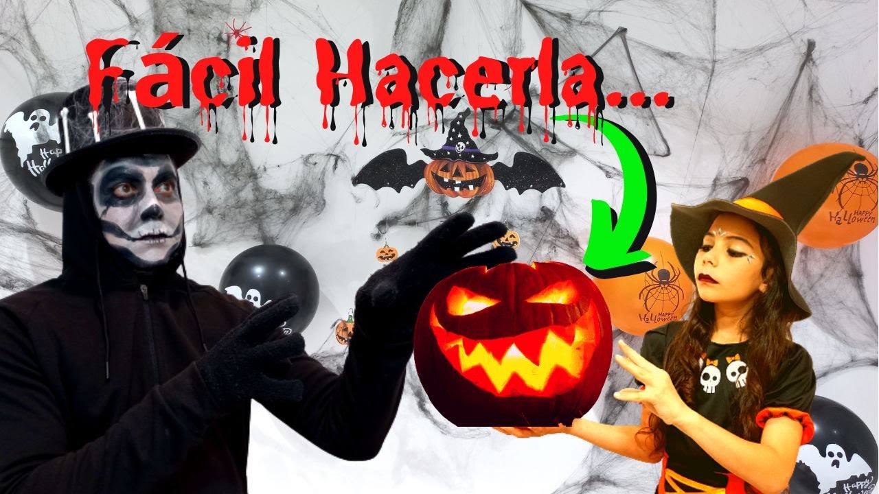 Como Hacer Una CALABAZA De Halloween Paso A Paso | Fácil Decoración ...