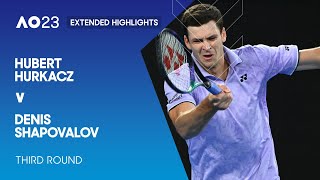 Hubert Hurkacz v Denis Shapovalov Extended Highlights | Australian Open 2023 Third Round