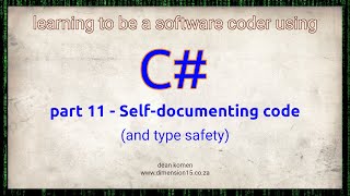 Part 11 - Self documenting code