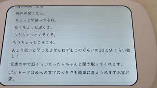 タブレットmimi（ミミ）レビュー（5）文字の大きさの変更