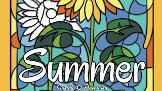 Flip Through | Color By Numbers Summer ~ Sunlife Drawing