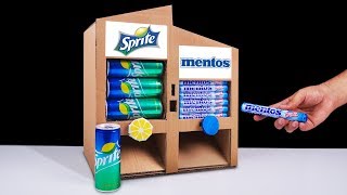 DIY How to Make Mentos and Sprite Vending Machine at Home