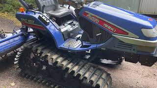 ISEKI TPC153 Compact Track Tractor \u0026 Rotavator Tiller