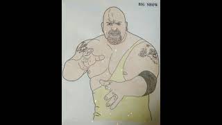 Big Show drawing #shorts #WWE #bigshow #bigshowdrawing #youtubeshorts #wwedrawing