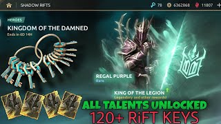 UNLOCKED!! ALL TALENTS KiNG OF THE LEGiON | 120+ RiFT KEYS - Shadow Fight Arena