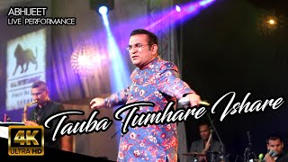 Tauba Tumhare Ishare | Abhijeet Bhattacharya ft Madhu Singh | DUET Live Performance | 4K HD