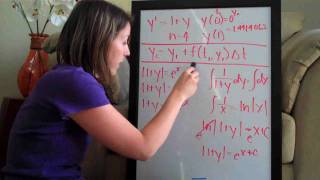Euler's Method Example 1 PART 3/3 (KristaKingMath)