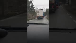 Ukrainian idiot truck driver on Strynefjellet, Norway 2