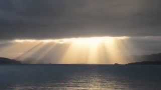 Crepuscular rays time-lapse