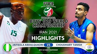 Nigeria vs India | Boys U19 World Champs 2021| Highlights | Jaiyeola Abdulquadri vs Choudhary Tanish