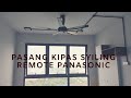 Tutorial DIY pemasangan kipas syiling remote panasonic