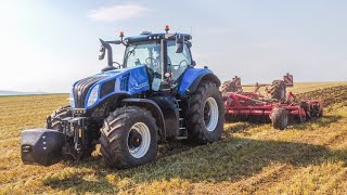 New Holland T8 410 Genesis + Horsch Joker HD  | První podmítka po sklizni 2024