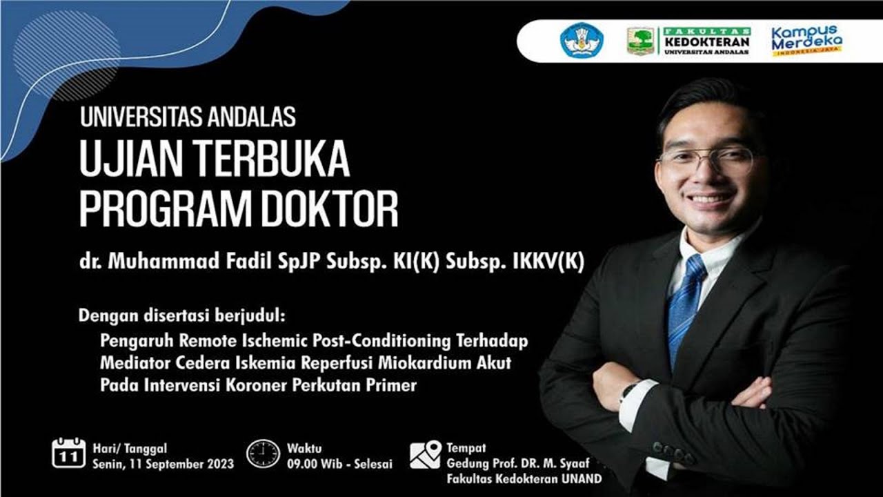 Ujian Terbuka Promosi Doktor Dr. Muhammad Fadil SpJP | Prodi Ilmu ...