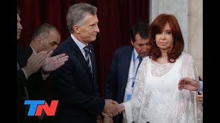 El frío saludo de Cristina Kirchner a Macri: ni lo miró