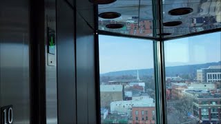 Scenic Westinghouse Elevator with a Gen2 Voice! - Hotel Ithaca - Ithaca, NY