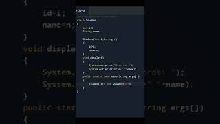 Constructor Program in Java | Parameterized Constructor | Coding in java | Core Java Programs |#java