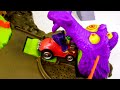 monster 500 toxic terror trap race track pixar cars 2 play doh toys review disney cars toy club