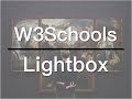 How to Create a Lightbox - W3Schools Video 06
