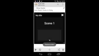 Tasker tutorial: Tasker Gestures in scenes - How to swipe inside tasker