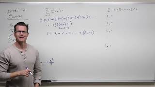 Introduction to Series and Summation Notation (Precalculus - College Algebra 68)