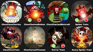 Choo Choo Charles Minecraft- Mobile - Roblox,Cursed Thomas,Spider Train,Horror Train,Choo Choo Train