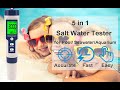 Ep 110- Reviews Digital Water tester 5 in 1 PH TDS EC Salinity Temp Meter