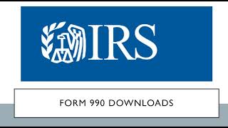 Download and Decompress IRS Form 990 Data in XML Files