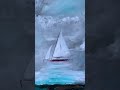 Sail Away Acrylic Painting on Paper by Kumi Muttu