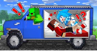 SONIC Girl CHEATS on MIKEY with JJ in the car TRUNK in Minecraft - Maizen