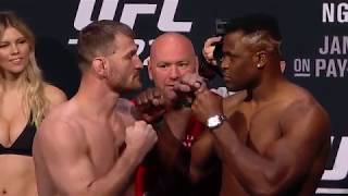 UFC 220: Weigh-in Faceoffs