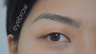 아치형 눈썹다듬기 눈썹그리기ㅣ한올한올 결 살리기 (ft.아이브로우 틴트,마스카라) EYEBROWS TUTORIAL