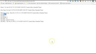 Javascript Tutorial - 29 - Date Object