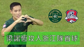 梁諾恆攻入加盟中甲浙江隊首球 Leung Nok Hang's First Goal for Zhejiang Pro