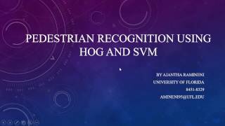 Pattern recognition EEl 6825