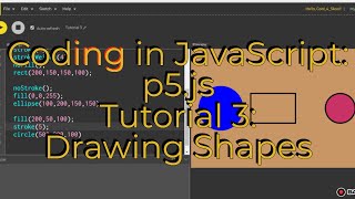 Tutorial 3: Drawing shapes | JavaScript:p5.js