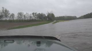 Driving Through Flash Flood! Almost Lost It!