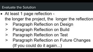 1.1.5 Design a Game Design Step 5 - Evaluate Solution