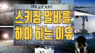 스키장 알바를 해야 하는 이유