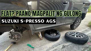 Flat? Paano magpalit ng gulong ng Suzuki S-presso