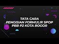 Tata Cara Pengisian Formulir SPOP PBB P2 Kota Bogor