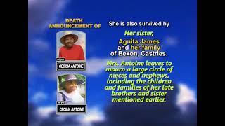 Cecilia Antoine ~ Long Obituary