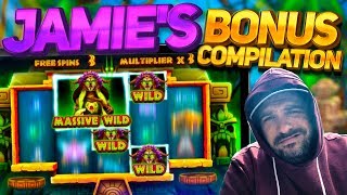 Slots Bonus Compilation w/Jamie - Shaman Spins, Vikings Unleashed Buys and more...